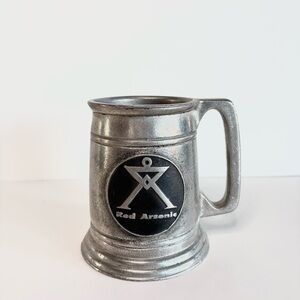 Rare Vintage Pewter Red Arsenic Tankard Stein Stamped Old Mill Ent Lancaster Pa
